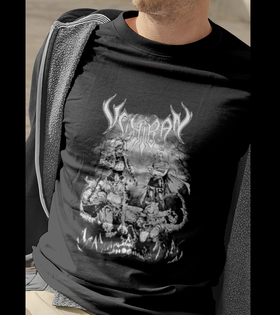 Metalcropolis NEKRO Variant Skull With Horns T-Shirt