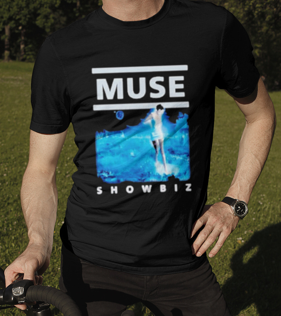 Muse Showbiz Album Cover Art Blue Aesthetic T-Shirt