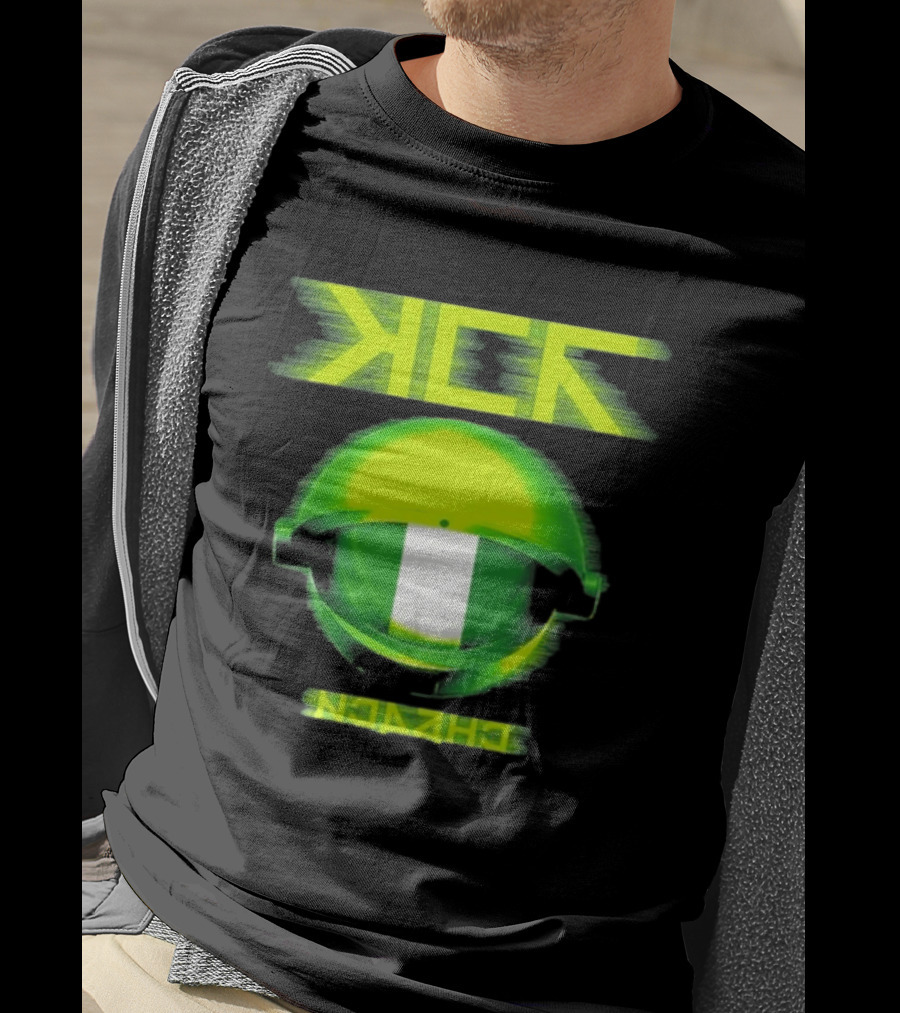 My Chemical Romance MCR Neon Green Glitch Helmet Italy Florence Visarno Arena 15 July 2026 T-Shirt