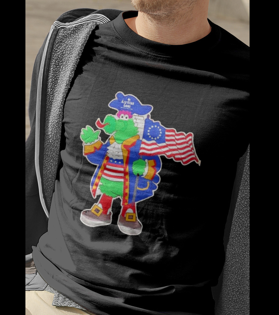 Phillie Phanatic Patriotic 2026 All Star Game Philadelphia Phillies American Flag MLB T-Shirt