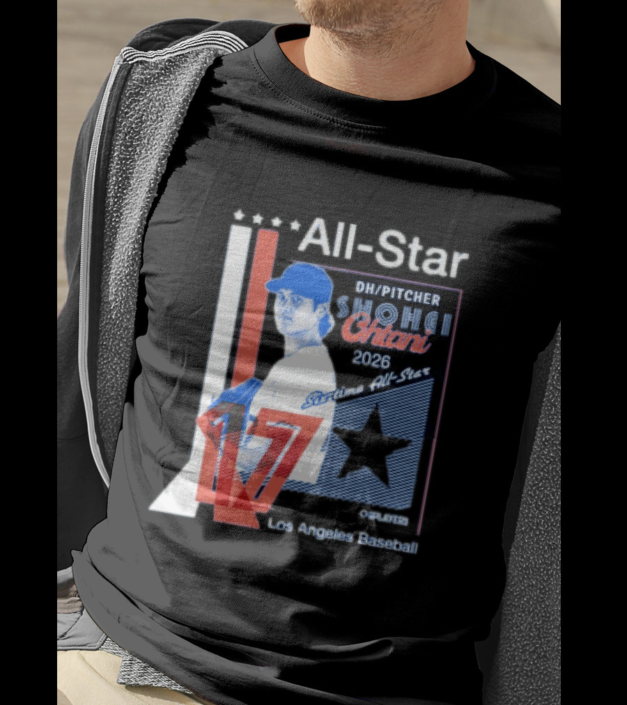 Shohei Ohtani 17 Los Angeles Baseball Six Time All Star 2026 Pitcher MLB T-Shirt