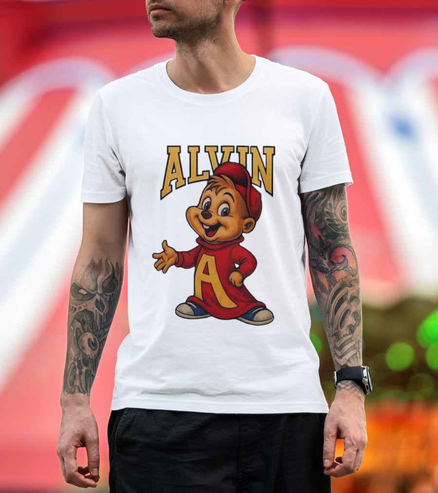 Alvin And The Chipmunks Alvin Character With Standing A T-Shirt