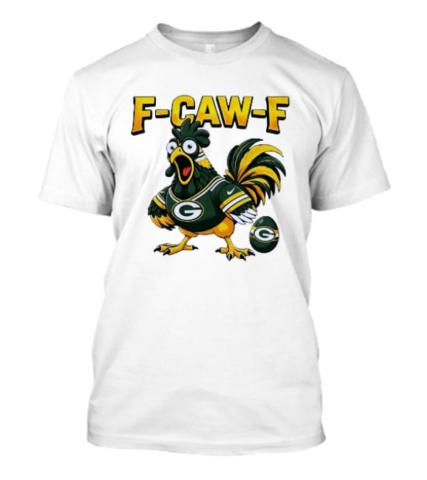 F CAW F Green Bay Packers Rooster Football Fan T-Shirt