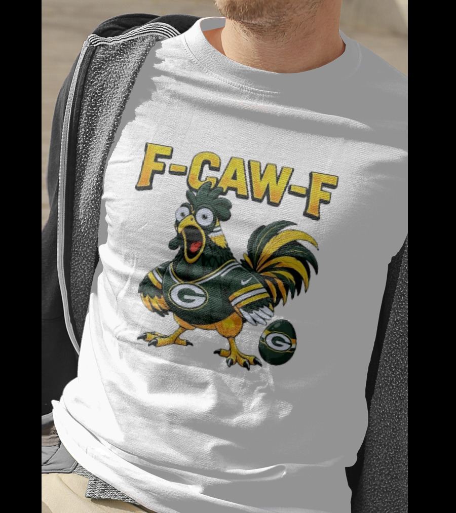 F CAW F Green Bay Packers Rooster Football Fan T-Shirt
