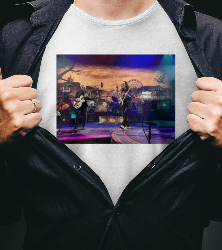 Fifty Something Rock Canada Rush Alex Lifeson Geddy Lee Thank You Texas Concert Memories T-Shirt
