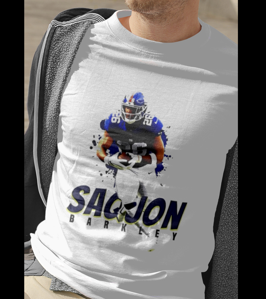 Saquon Barkley 26 New York Giants Running Back Sports T-Shirt