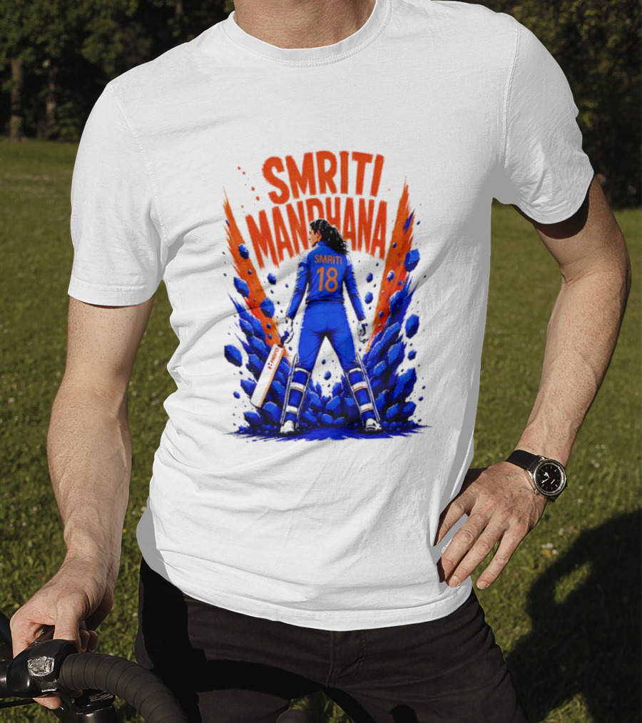 Smriti Mandhana 18 Cricket Star Power Play T-Shirt