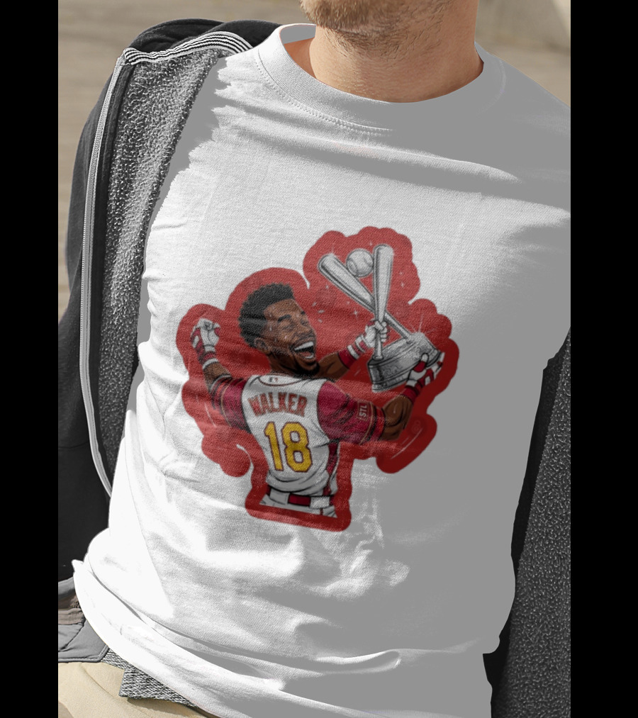 Jordan Walker 18 You Dont Boo Nobodies STL Victory Baseball Trophy T-Shirt