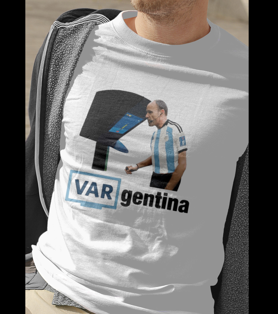 VAR Argentina Football Referee Interaction T-Shirt
