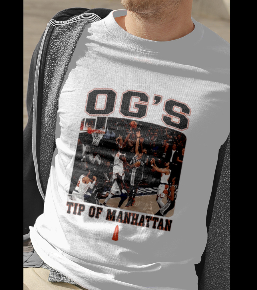 OG's Tip Of Manhattan New York Basketball Scene T-Shirt