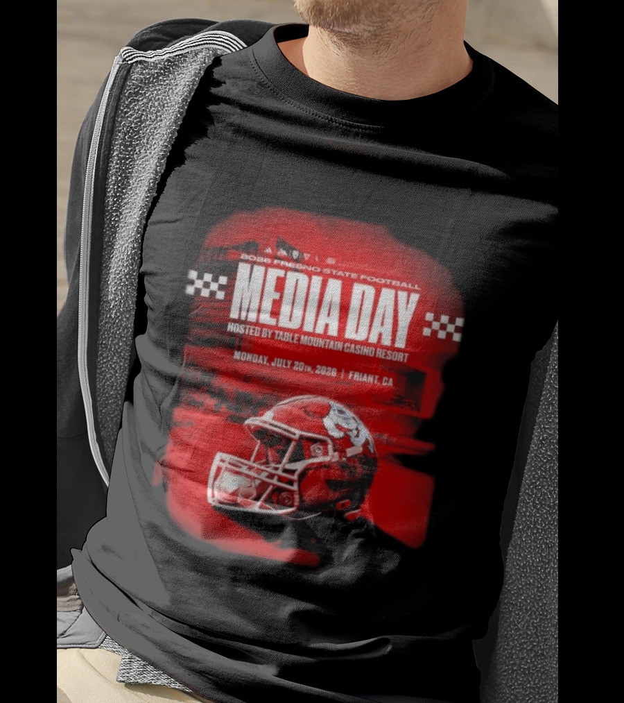 2026 Fresno State Football Media Day Table Mountain Casino Resort July 20 Friant CA T-Shirt