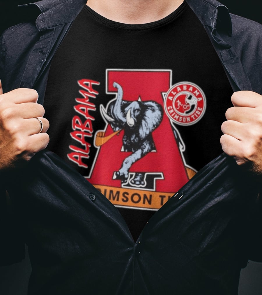 Alabama Crimson Tide Big Al Elephant NCAA Football T-Shirt
