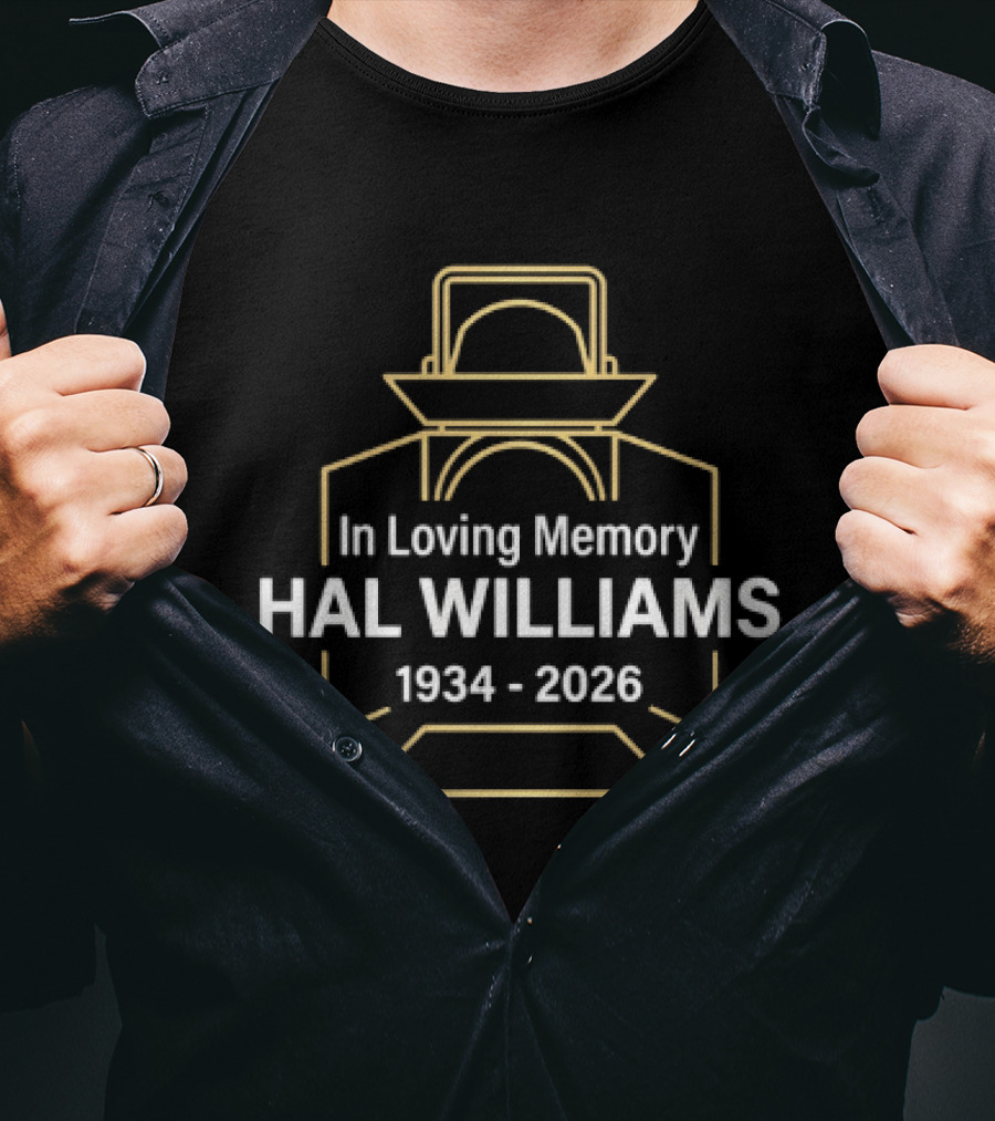 In Loving Memory Hal Williams 1934 2026 Lantern Outline Memorial T-Shirt