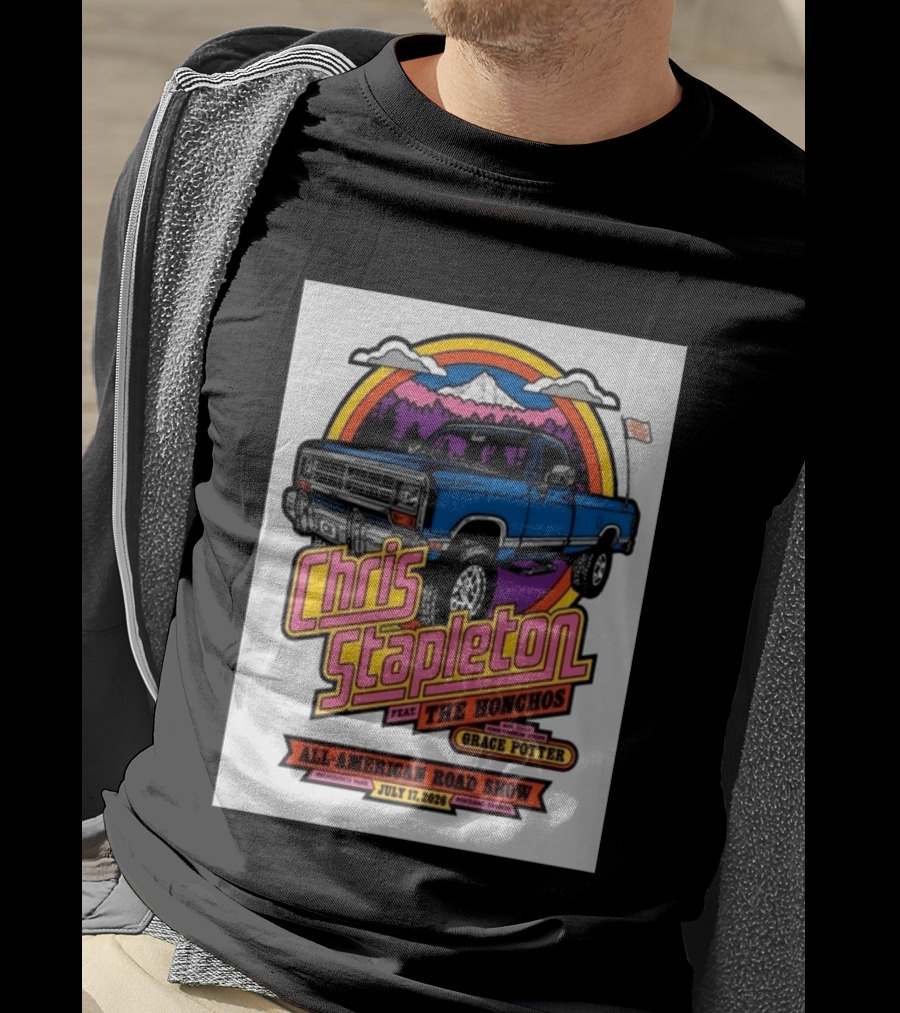 Chris Stapleton Feat The Honchos Grace Potter All American Road Show Providence Park Portland Oregon July 17 2026 T-Shirt