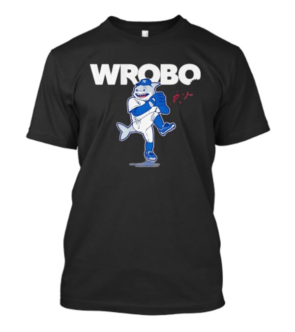 Los Angeles Dodgers Justin Wrobleski Baseball Wrobo Shark T-Shirt