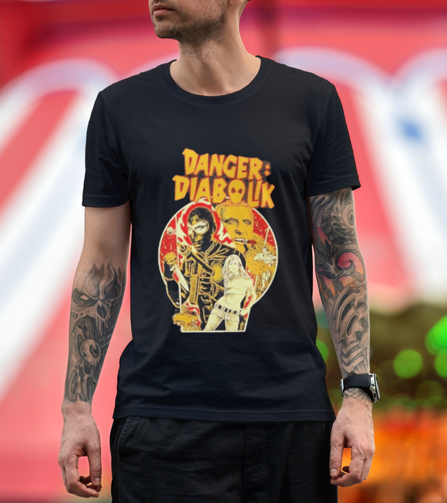 Danger Diabolik Italian Comic Mario Bava T-Shirt