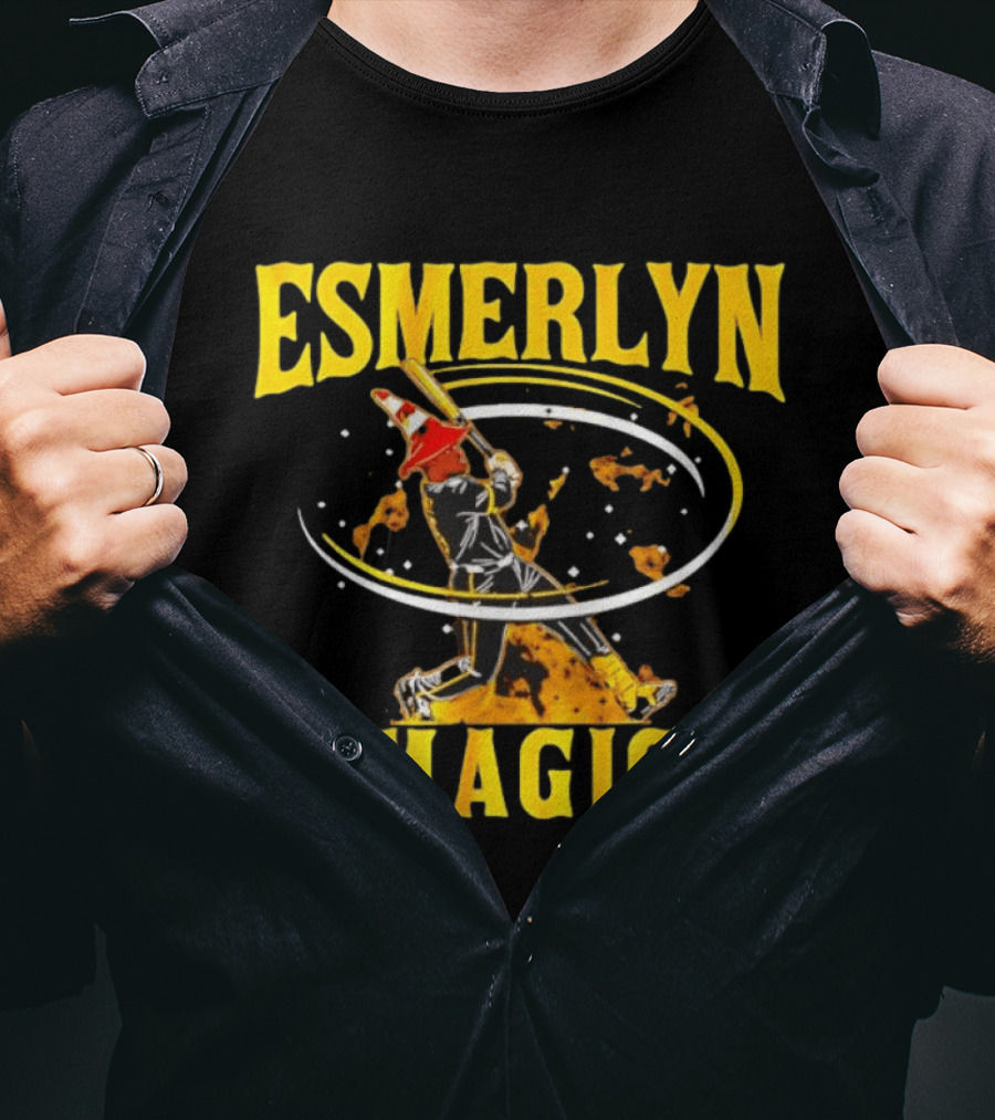 Esmerlyn Magic Baseball Players Association Swinging Batter T-Shirt