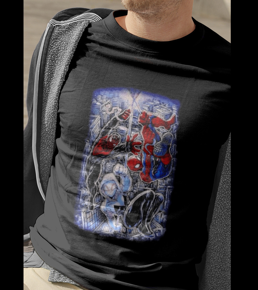 Spider Man Miles Morales Ghost Spider Marvel Multiverse Action Adventure T-Shirt