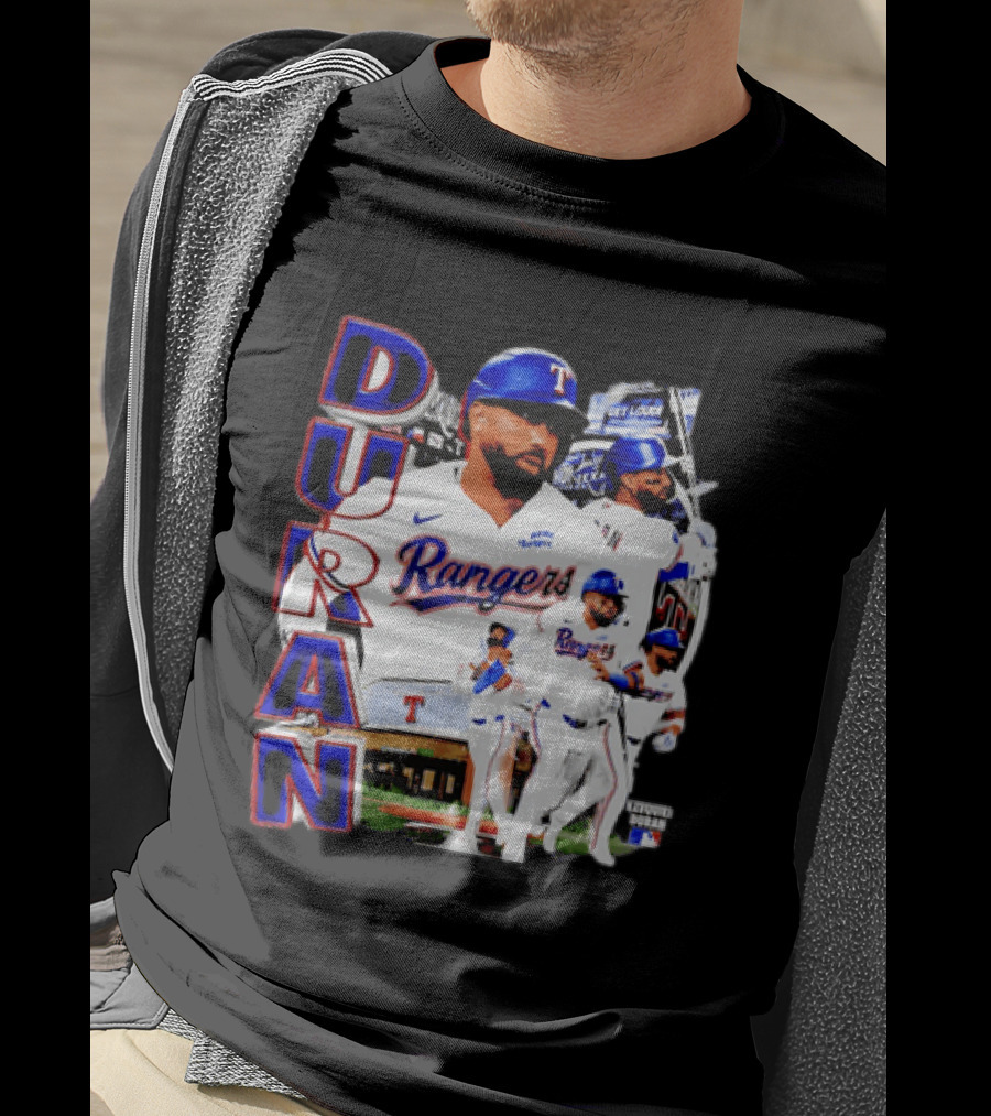 Ezequiel Duran Texas Rangers Player Nike Jersey Collage T-Shirt