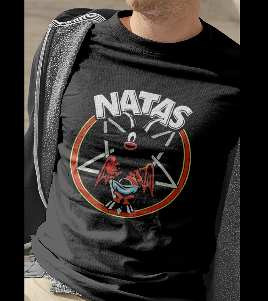 Natas Devil Thumbs Up Pentagram T-Shirt