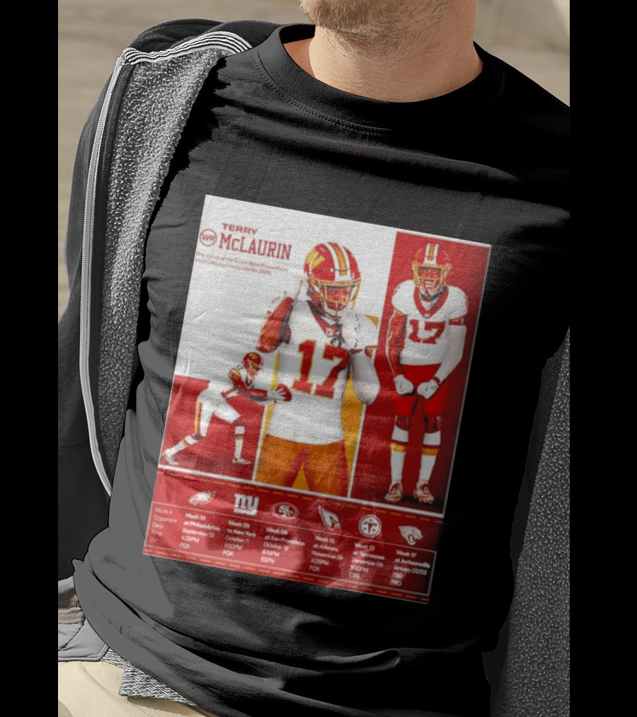 Terry McLaurin Washington Commanders 2026 Schedule NFL Football 17 Jersey Fan Gear T-Shirt