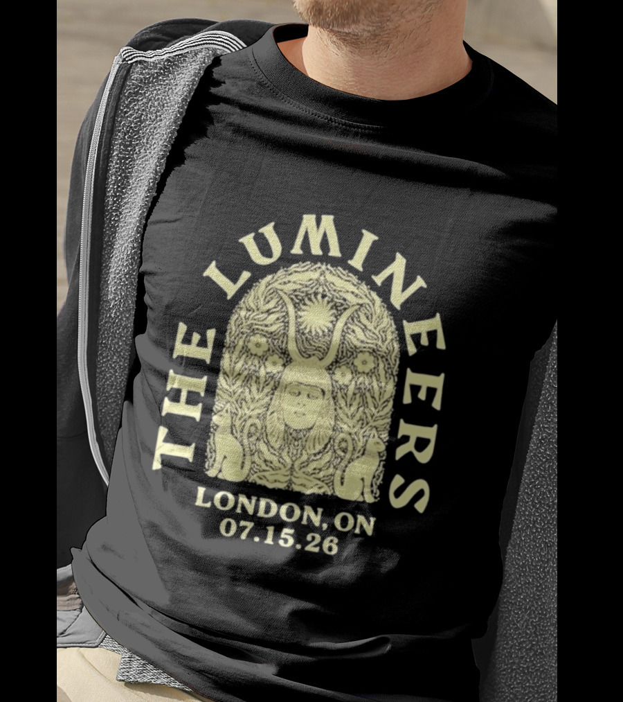 The Lumineers London ON 07.15.26 Concert Event Art Floral Motif T-Shirt