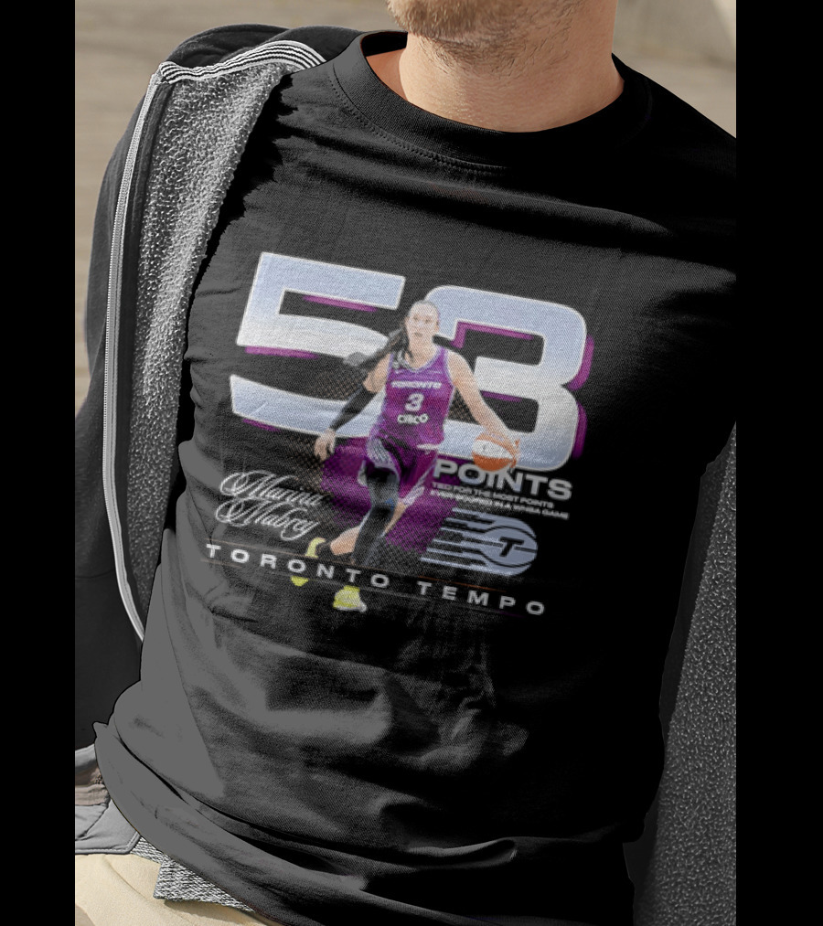 Toronto Tempo Marina Mabrey 53 Points Basketball T-Shirt