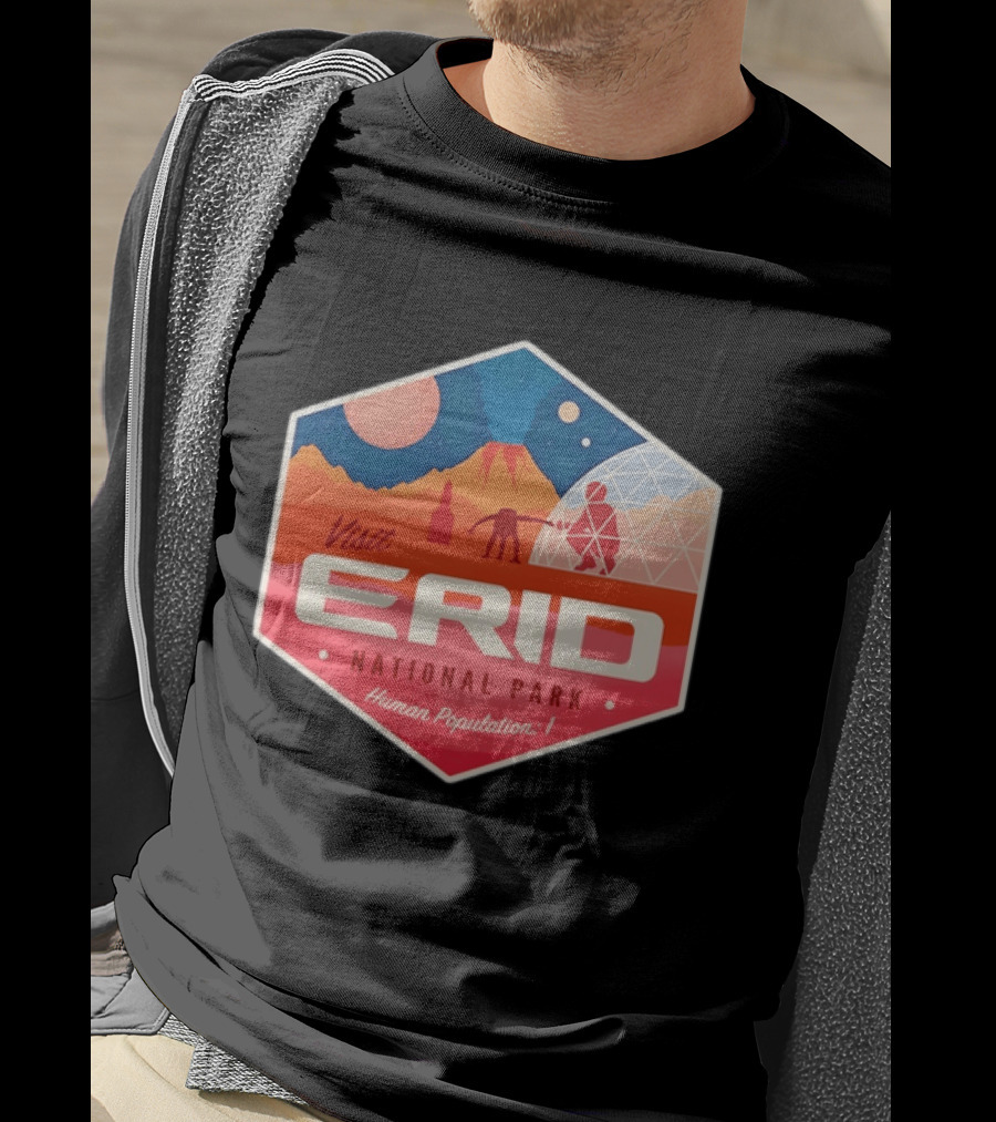 Rocky Alien Tau Ceti Visit Erid National Park Project Hail Mary Human Population One T-Shirt