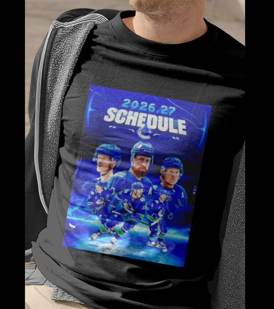 Vancouver Canucks 2026 27 Schedule Hockey Players And Team T-Shirt