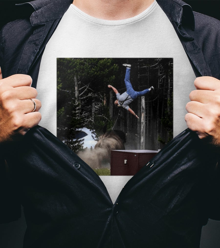 Bison Do Not Pet The Fluffy Cows National Park Parental Advisory Explicit Content Warning T-Shirt