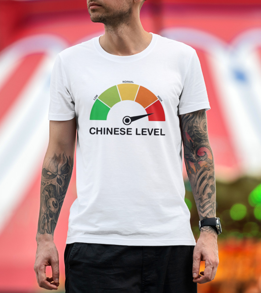 Chinese Level Meter Low Normal High Gauge T-Shirt