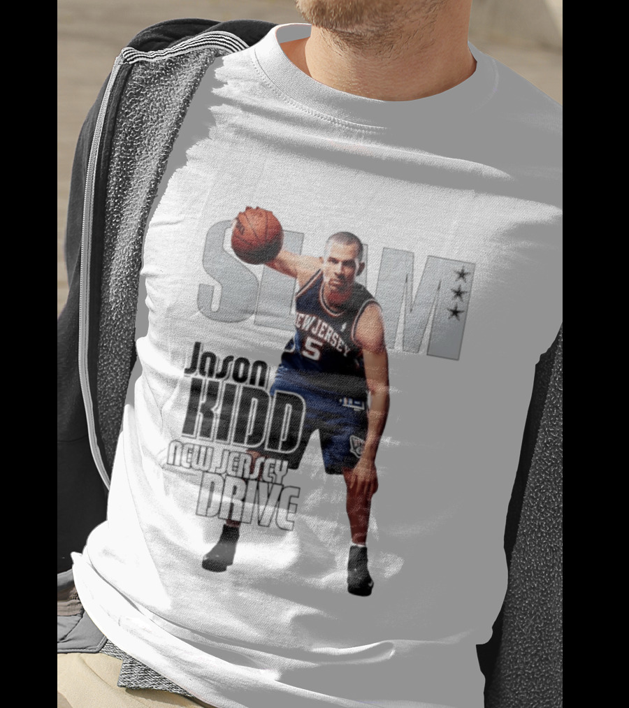 SLAM Magazine Jason Kidd New Jersey Drive Nets Basketball T-Shirt