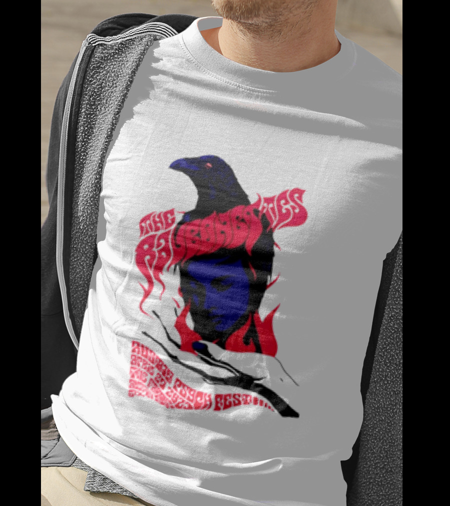 Raveonettes Austin Psych Fest Crow Fire Elements 2014 T-Shirt