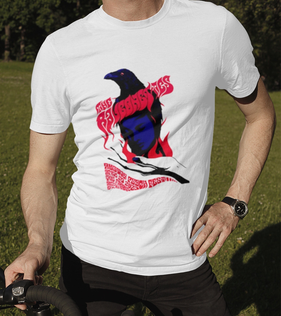 Raveonettes Austin Psych Fest Crow Fire Elements 2014 T-Shirt