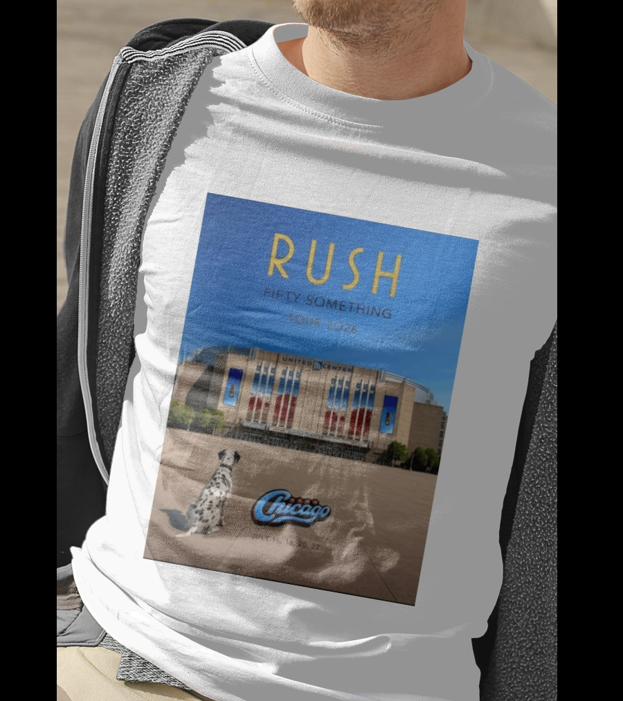 Rush Fifty Something Tour 2026 Chicago United Center July 16 18 20 22 Event T-Shirt