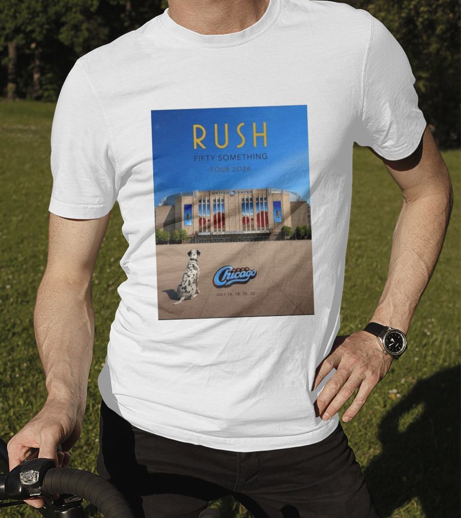 Rush Fifty Something Tour 2026 Chicago United Center July 16 18 20 22 Event T-Shirt