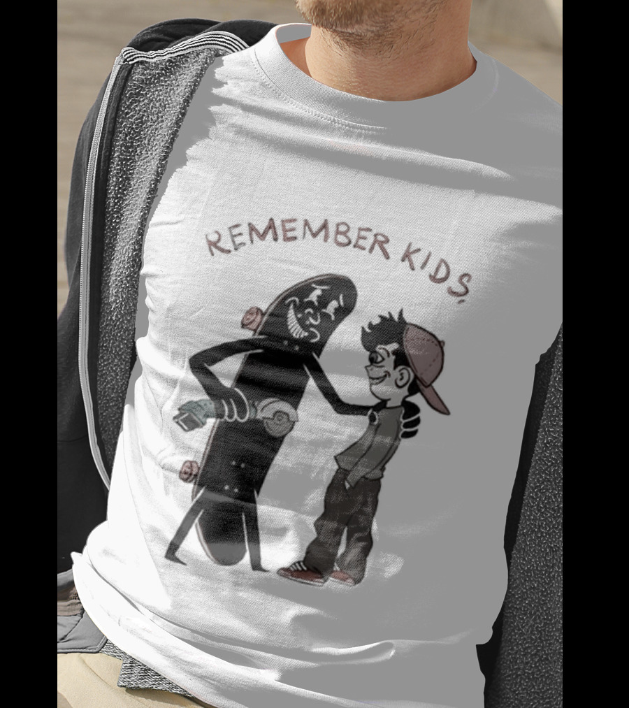 Remember Kids Skateboard Flock Two Pounds Copper Gold T-Shirt