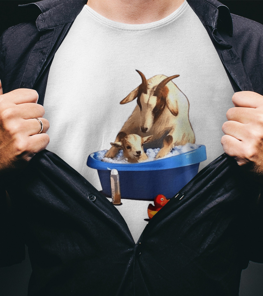 Spain Argentina Rubber Duckies Goat Bath Fun Time T-Shirt
