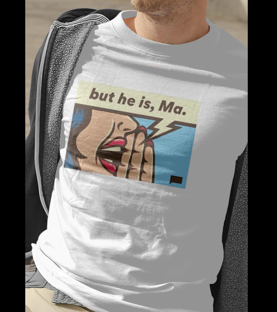The Real Housewives Of Rhode Island But He Is Ma Pop Art Style Comic Speech Bubble T-Shirt