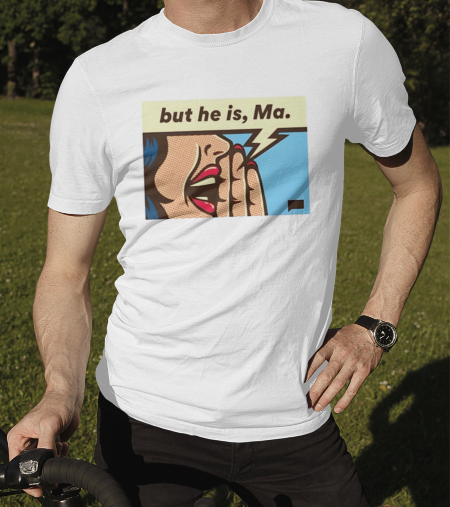 The Real Housewives Of Rhode Island But He Is Ma Pop Art Style Comic Speech Bubble T-Shirt