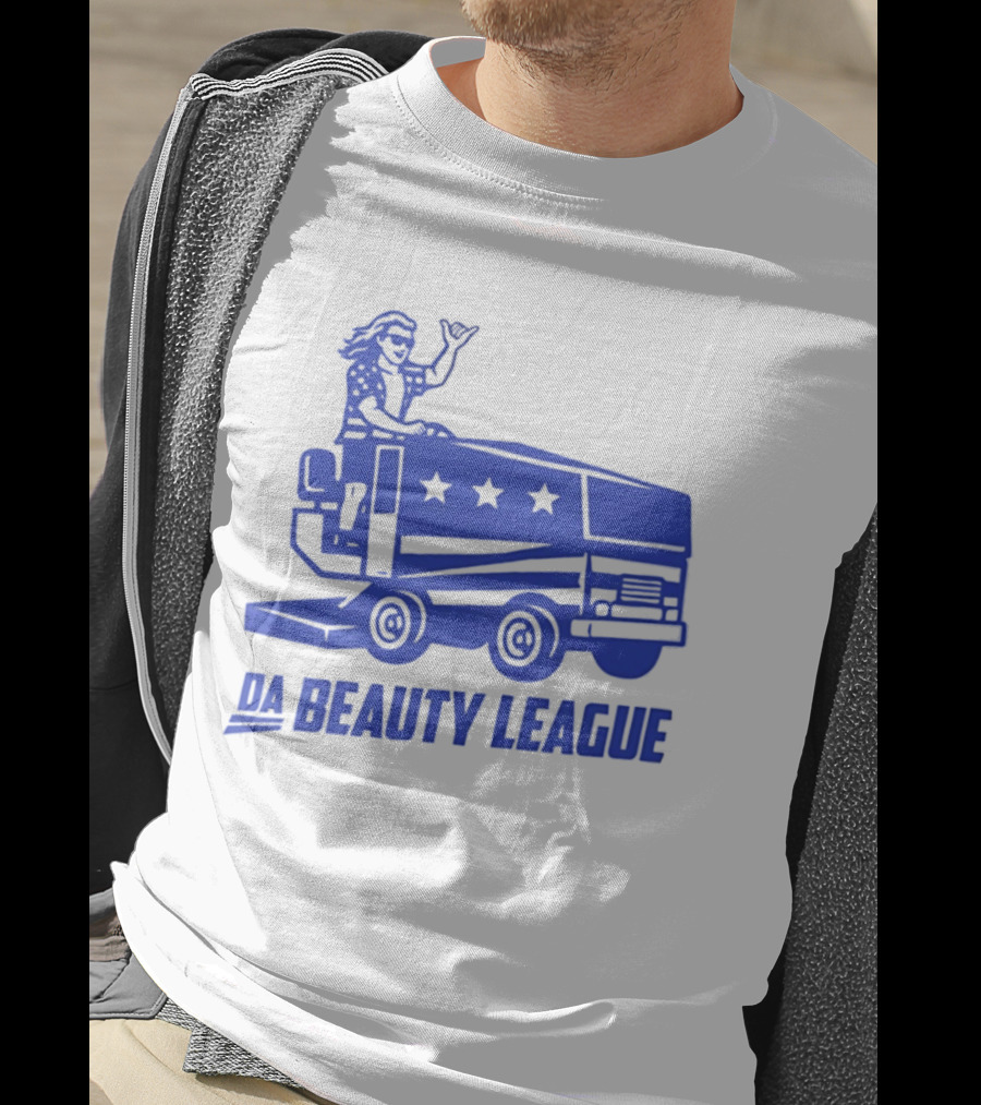 USA Wheels Zamboni Driver Da Beauty League Hockey T-Shirt