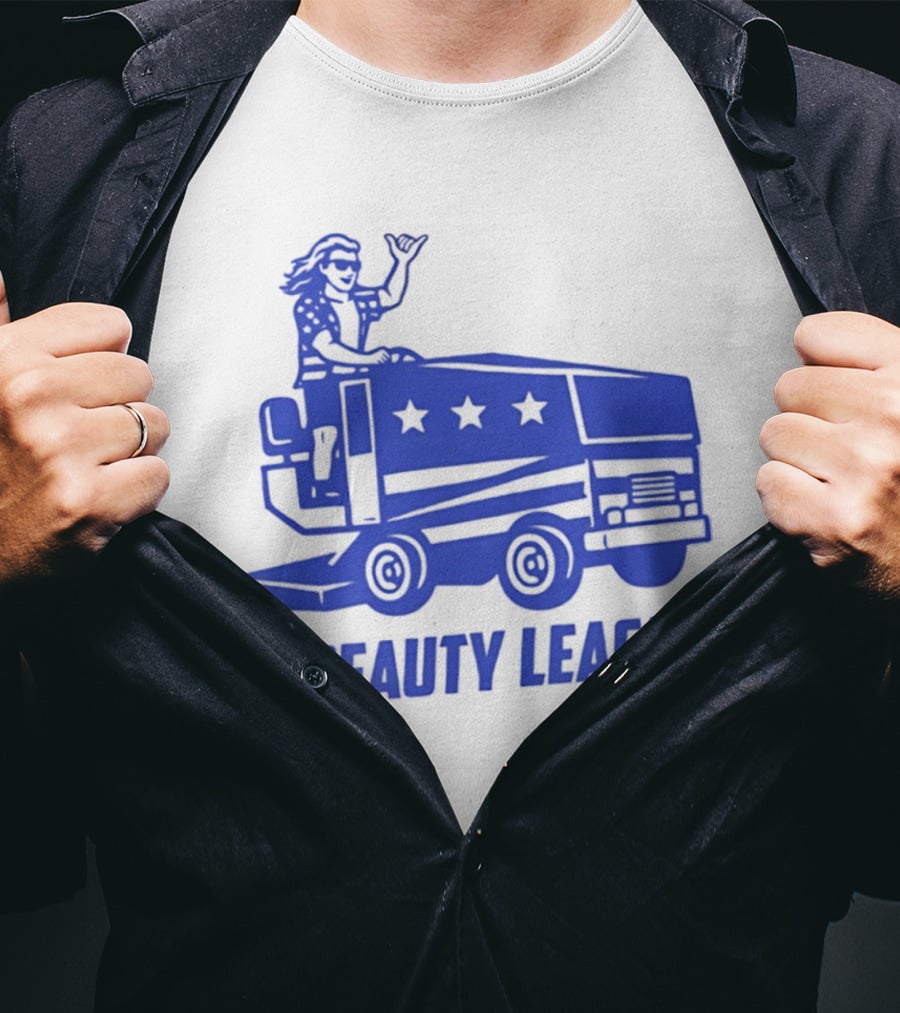 USA Wheels Zamboni Driver Da Beauty League Hockey T-Shirt