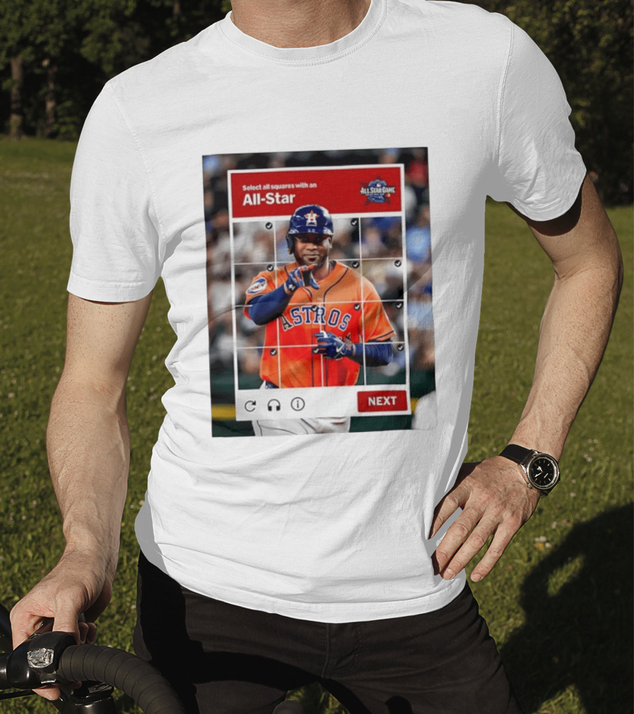Yordan Alvarez Houston Astros Select All Squares All Star Captcha Meme T-Shirt