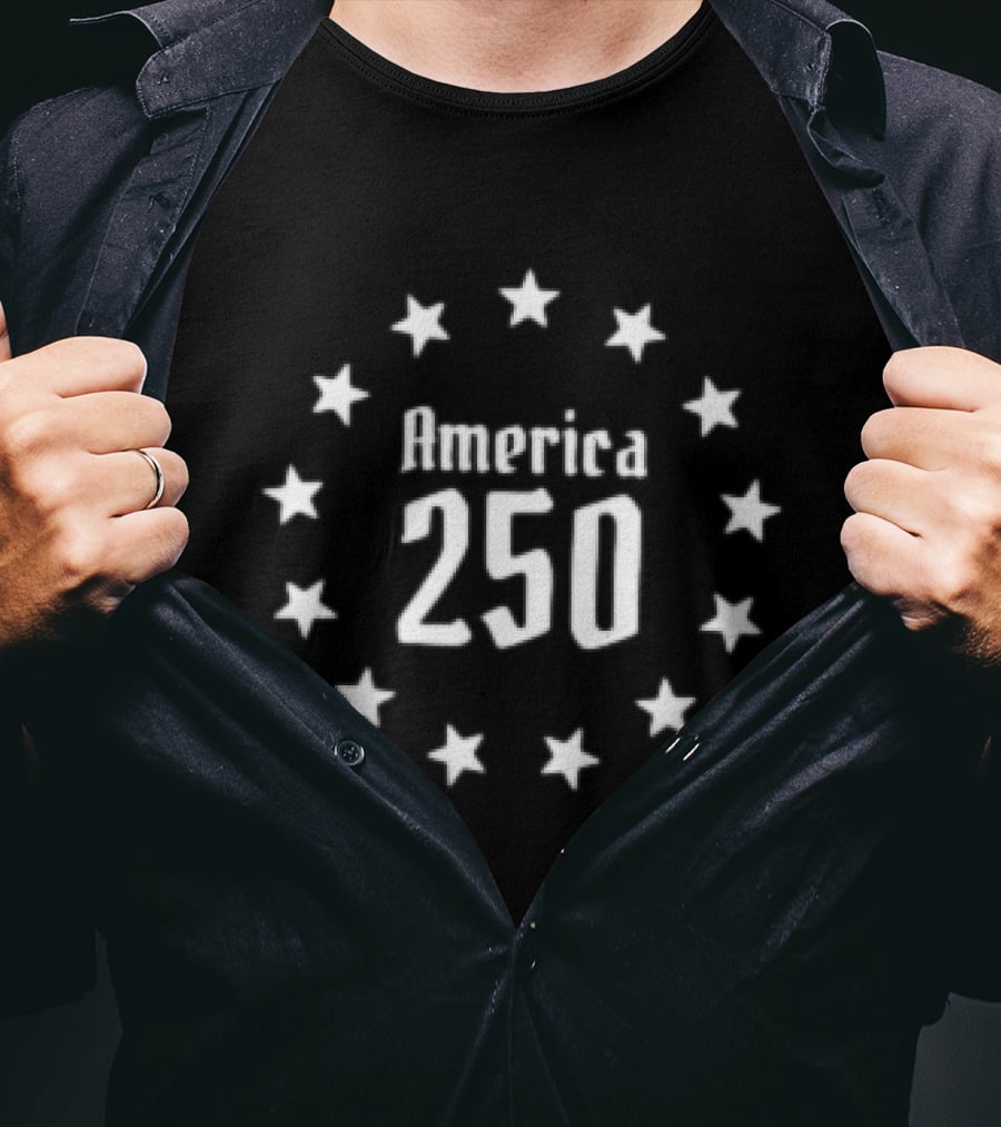 Betsy Ross America 250 Anniversary 13 Star Circle T-Shirt