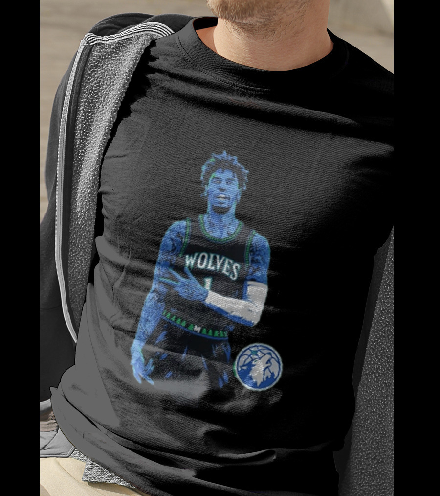 Anthony Edwards Wolves 1 Minnesota Timberwolves Basketball T-Shirt