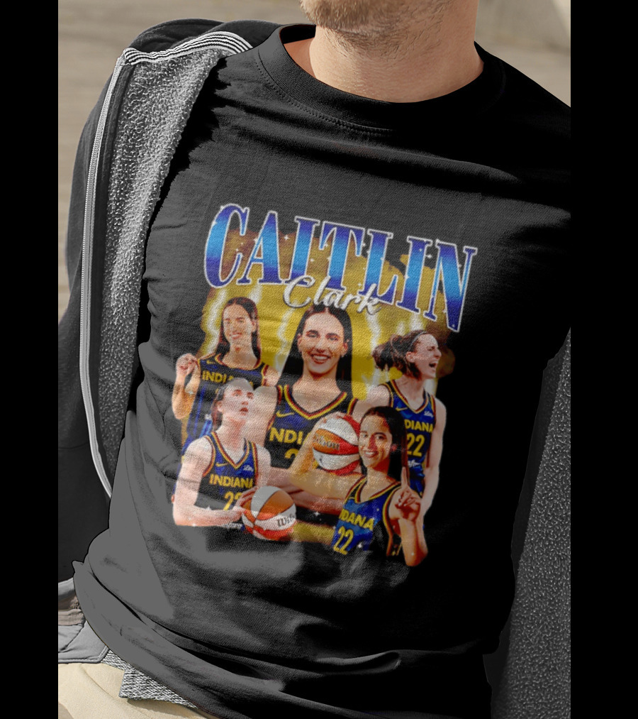 Caitlin Clark 22 Indiana Fever Basketball Star Player Highlights T-Shirt