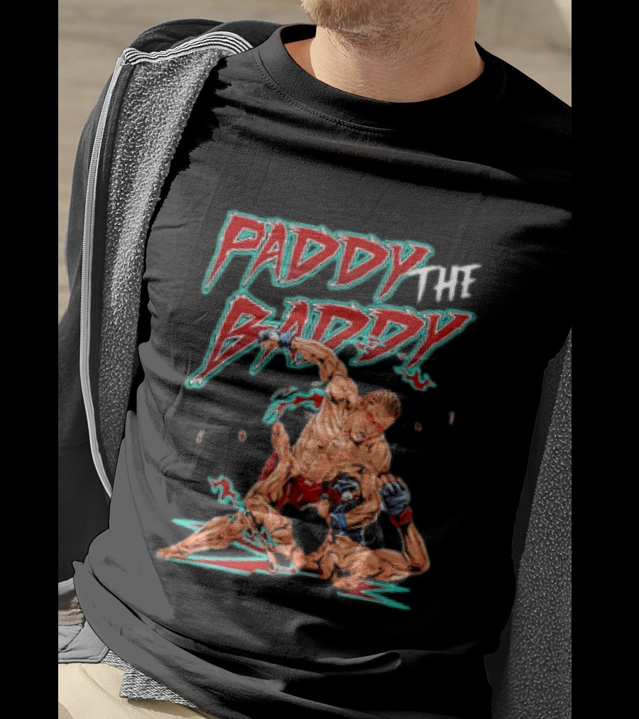 Paddy The Baddy MMA Fighter Action Scene T-Shirt