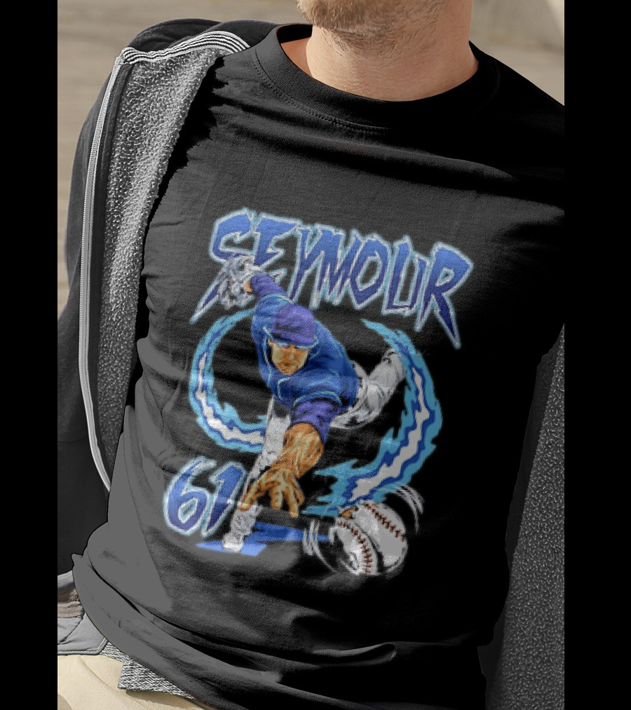 Seymour 61 Pitcher Action Tampa Bay Rays T-Shirt