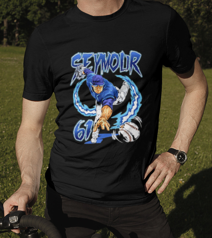 Seymour 61 Pitcher Action Tampa Bay Rays T-Shirt