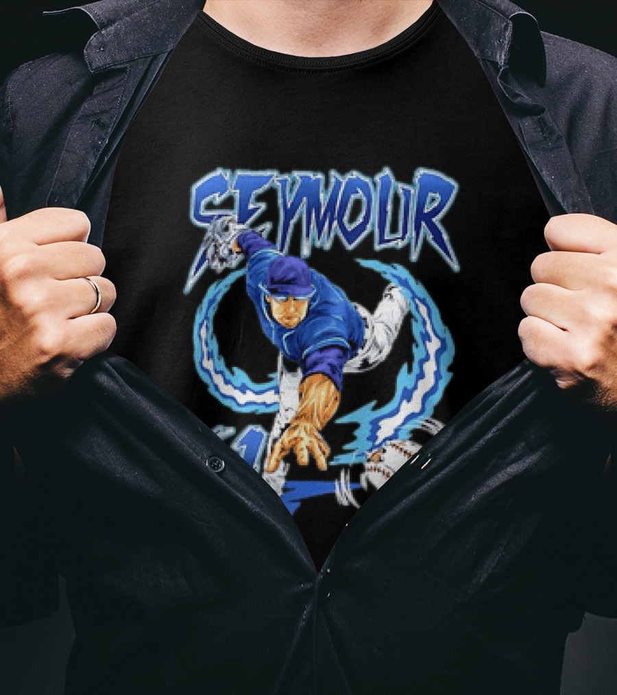Seymour 61 Pitcher Action Tampa Bay Rays T-Shirt